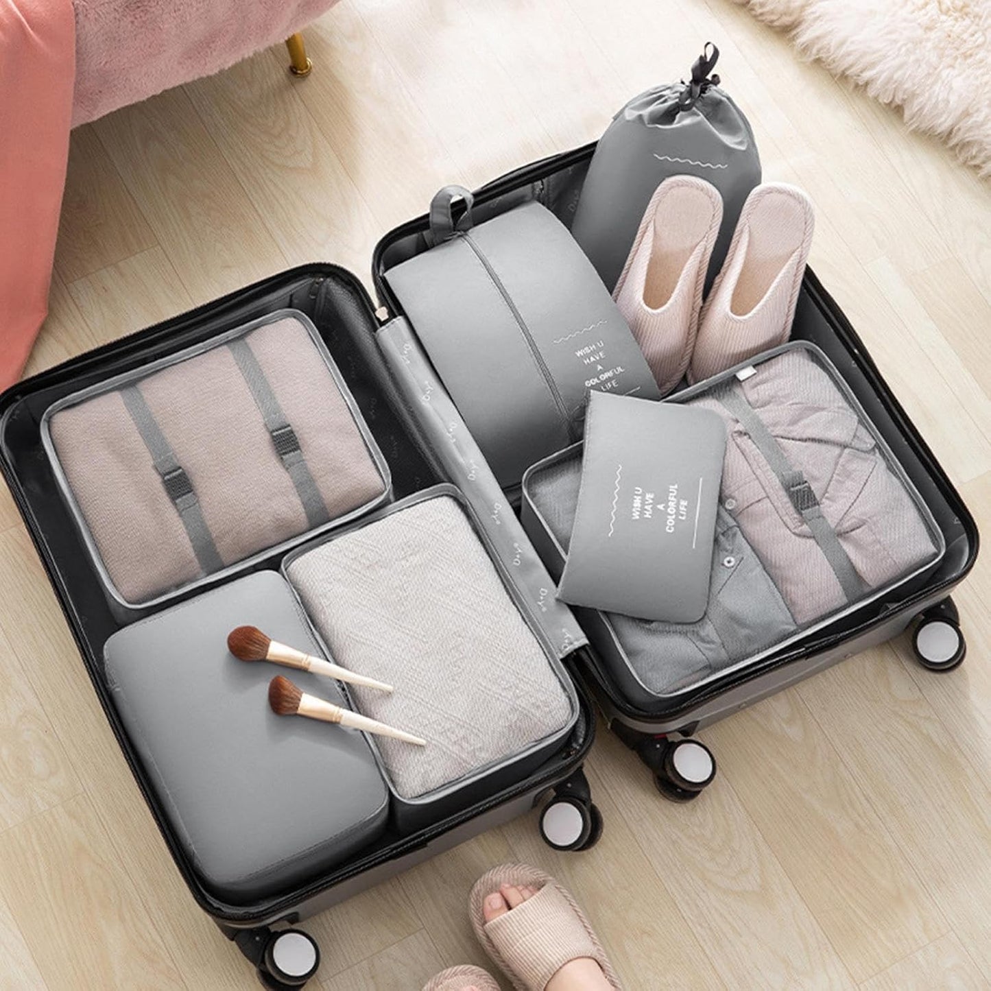 7-in-1 Multipurpose Travel Organizer Set
